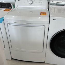 LG 7.3 Cu.Ft. Vented Electric Dryer in White with Sensor Dry Technology