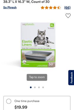 So Phresh XL Elastic Cat Litter Liners 30-Count