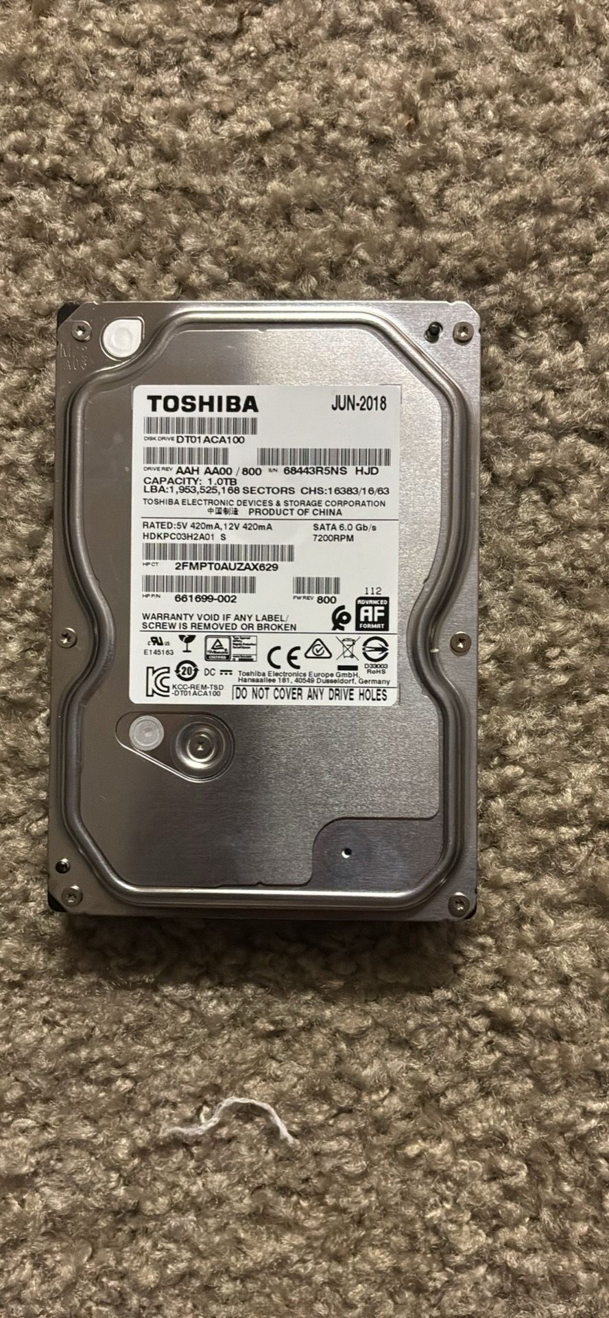 1tb hard drive