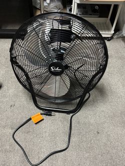 Simple Deluxe Large Black Floor Fan