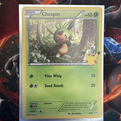 Chespin [Holo] #6 Pokemon McDonalds 2021  