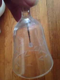 Beautiful crystal dinner bell