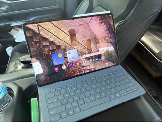 Samsung S11 Ultra tablet with pen and boxes