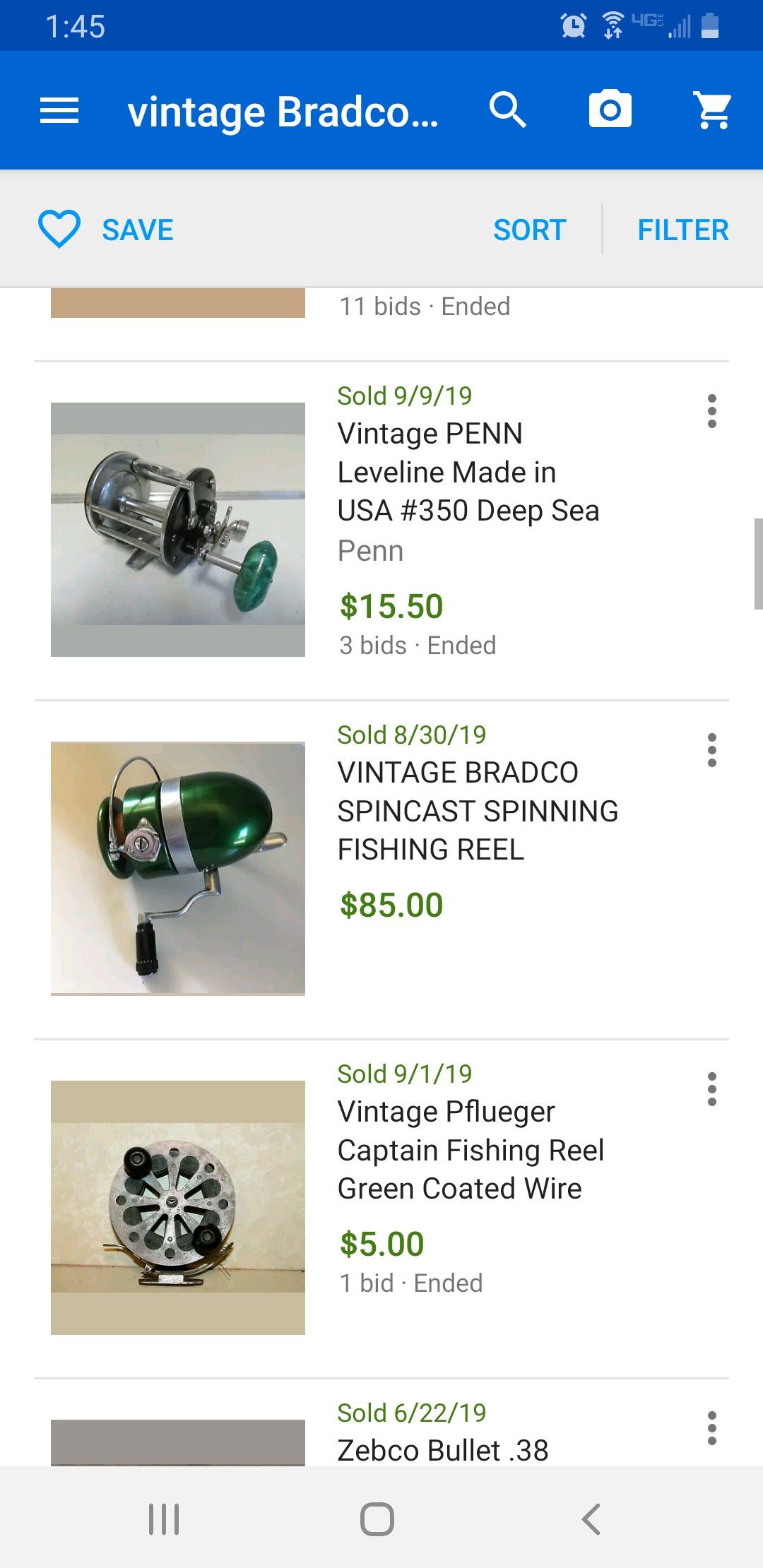 Vintage Bradco bullet fishing reel!!! for Sale in Oakbrook
