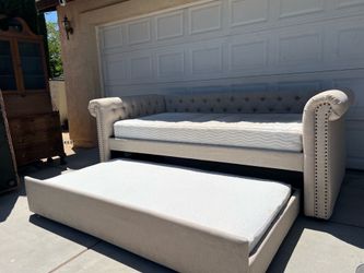 Twin Day Bed W/ Two Mattresses!