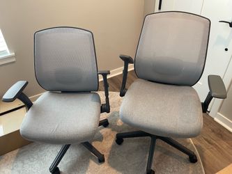 Serta SitTrue Rayne Ergonomic Mesh/Fabric Mid-Back Task Office Chair, Gray