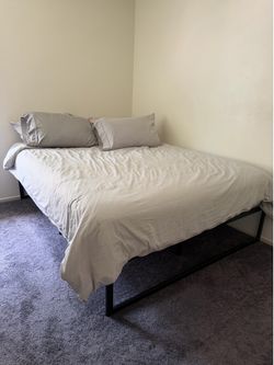 Bed frame and mattress