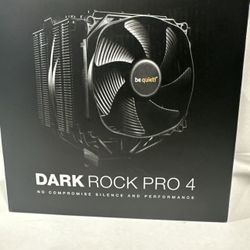 New be quiet! Dark Rock Pro 4 CPU Cooler (New-In-The-Box Unit)...All Black Color