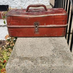 Vintage All Metal Tackle Box