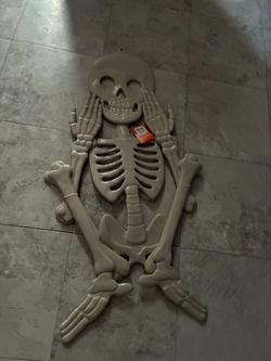Large Plastic Skeleton Halloween Decoration