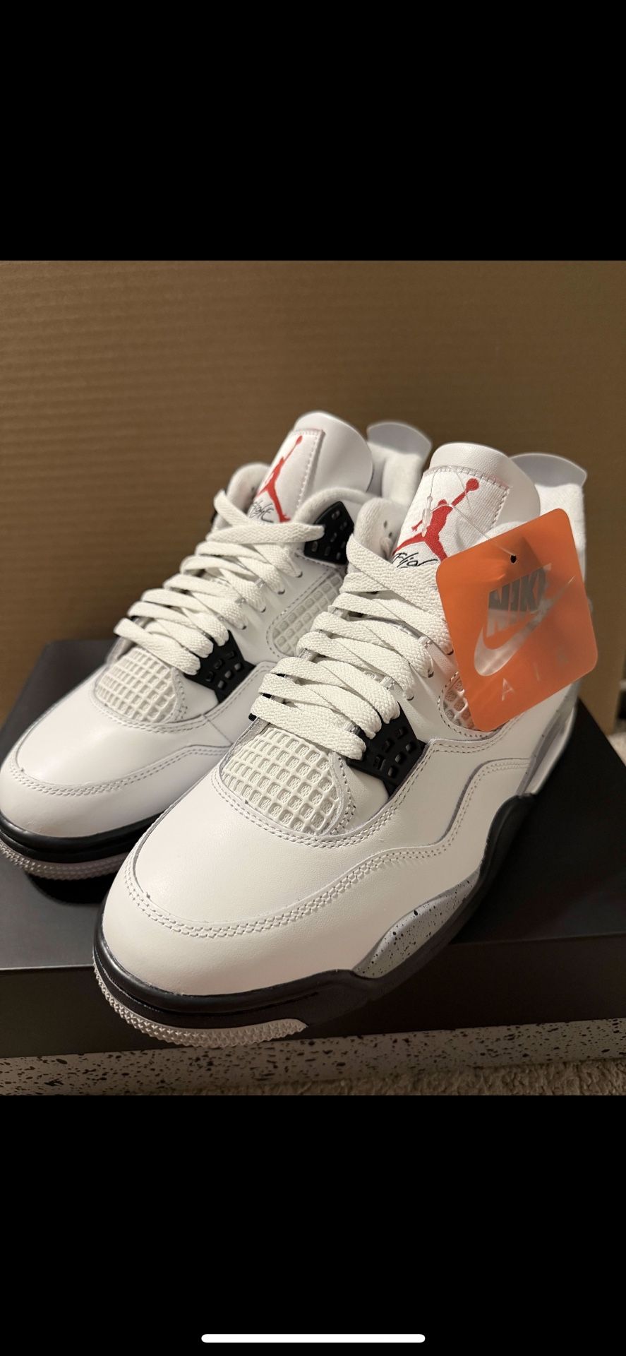 Jordan 4 White Cement (sz10&10.5)- Price Negotiable