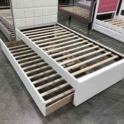 Twin Trundled Bed Frame Solid Wood New in the box