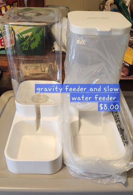 Gravity Water & Food Bowl