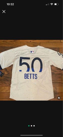 Cream Los Angeles dodgers mookie Betts city connect jersey