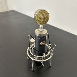 Blue baby Bottle Microphone. 