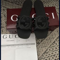 Gucci Rubber Sandals Size 9 