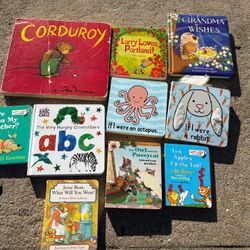 (10) Baby / Toddler Board Books Dr. Suess Corduroy Hungry Caterpillar and more