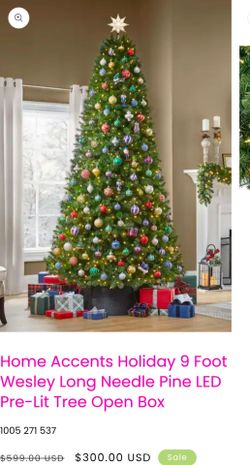 Home accents 9ft tree