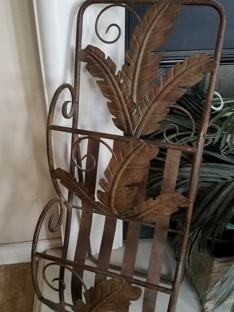 Metal Book Stand Or Magazine Rack
