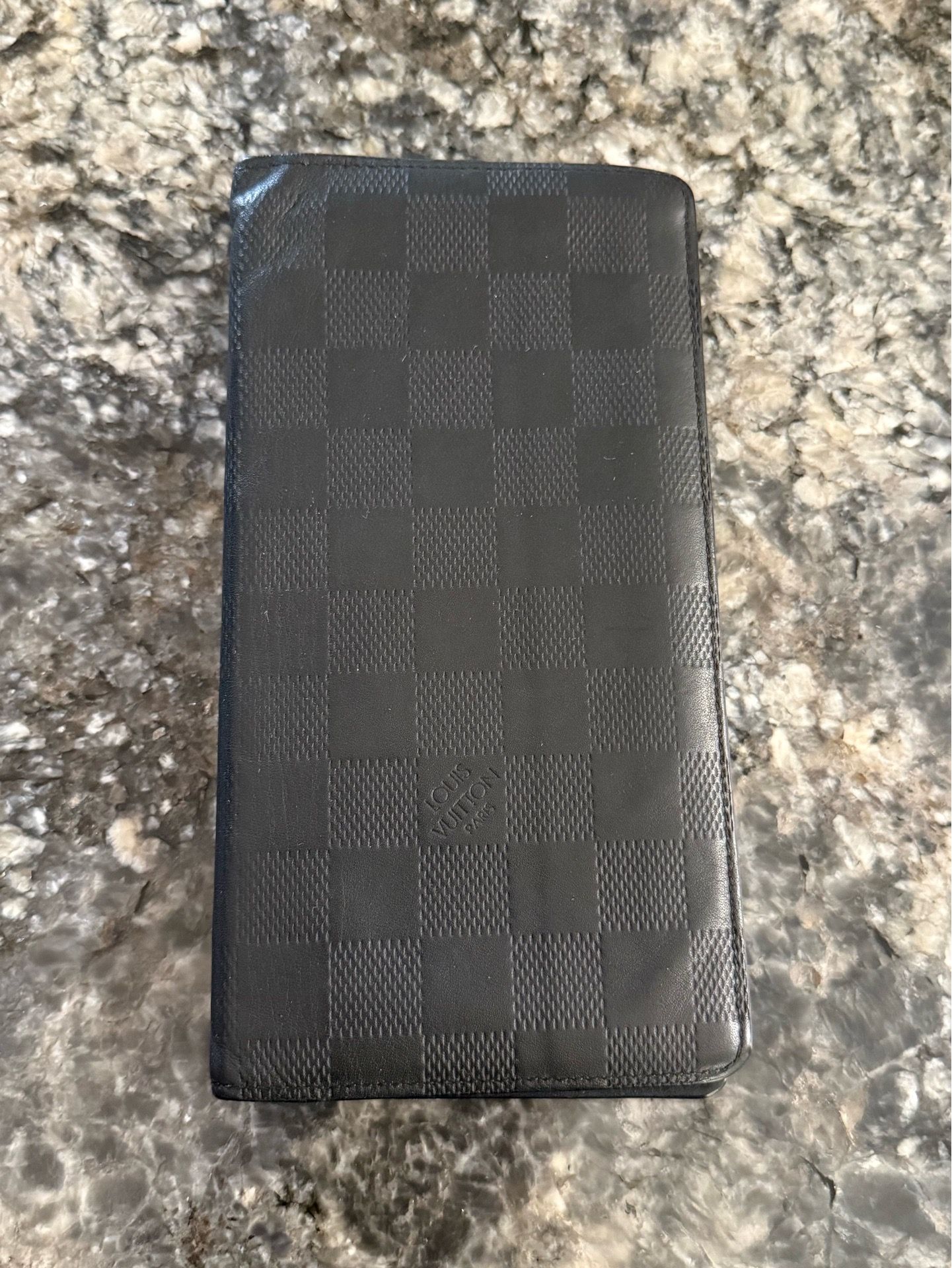 ๐ฏ Auth Louis Vuitton Damier Infini Brazza Wallet Onyx