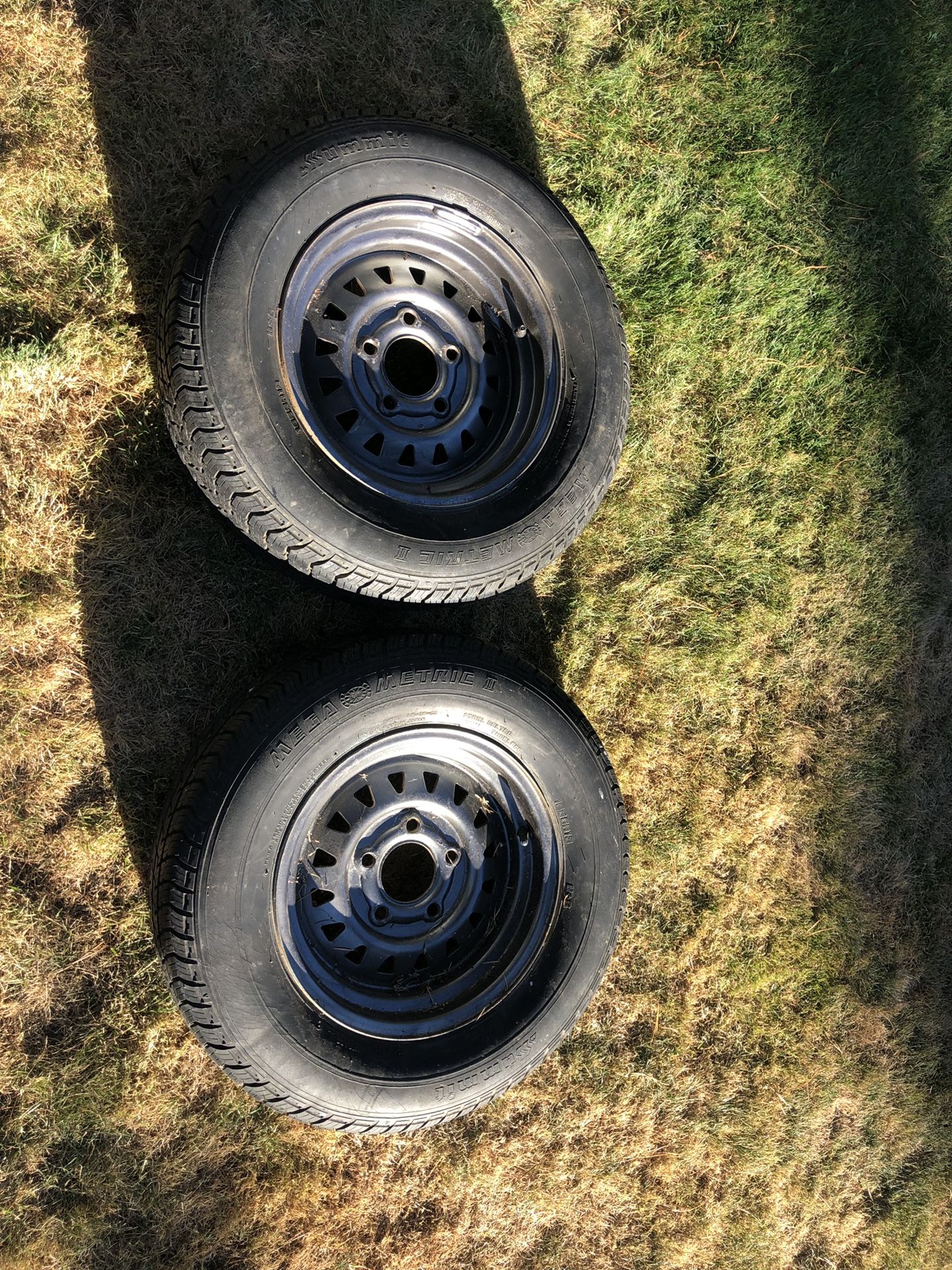 Pair of trailer tires