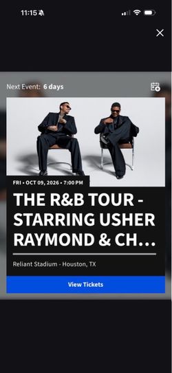 Usher & Chris brown concert