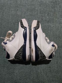 Nike Air Jordan 3 Kids Shoes 4C TD Toddler Retro Midnight Navy White DM0968-140