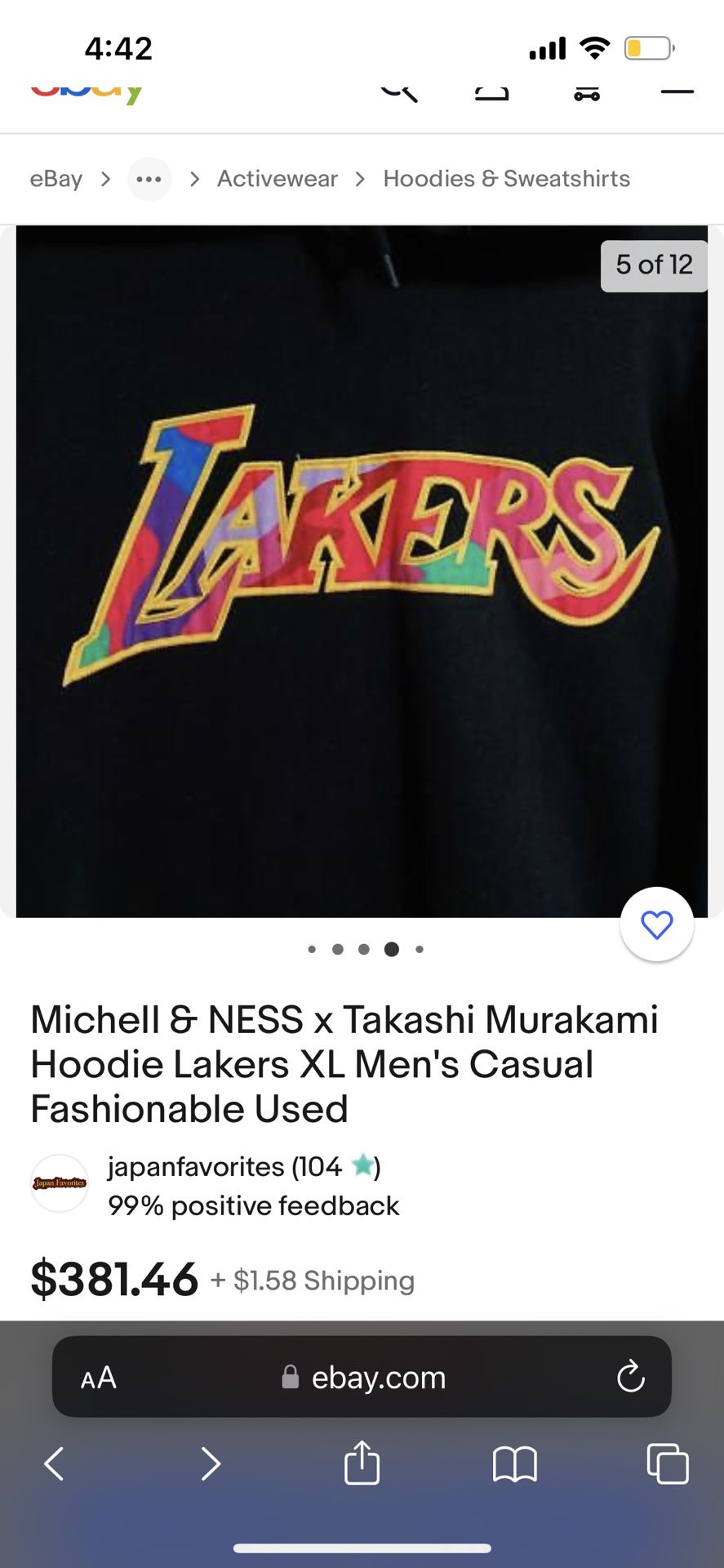 clothing wallets caps Tech - TAKASHI MURAKAMI COMPLEXCON x LA LAKERS M&N  MUTATED FLOWER HOODIE BLAC - IiscmShops