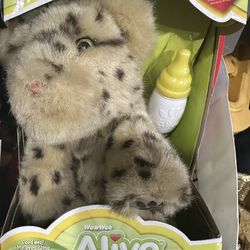 WowWee Alive leopard cub interactive electronic plush toy