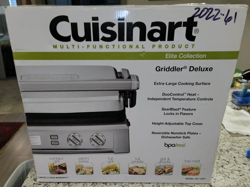 Gr 150p1 Cuisinart Griddler Deluxe Cuisinart GR-150P1 Deluxe