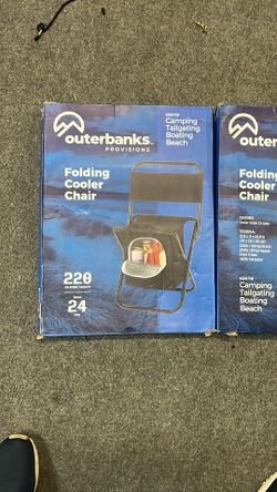 Folding cooler chairs