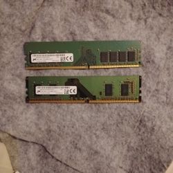 Micron DDR4 8G and 4G Ram Stick For Desktop memory 25 Obo