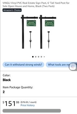 Real estate sign post
