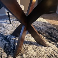 Glass Round Table With 4 Chairs- 48” Glass Round 