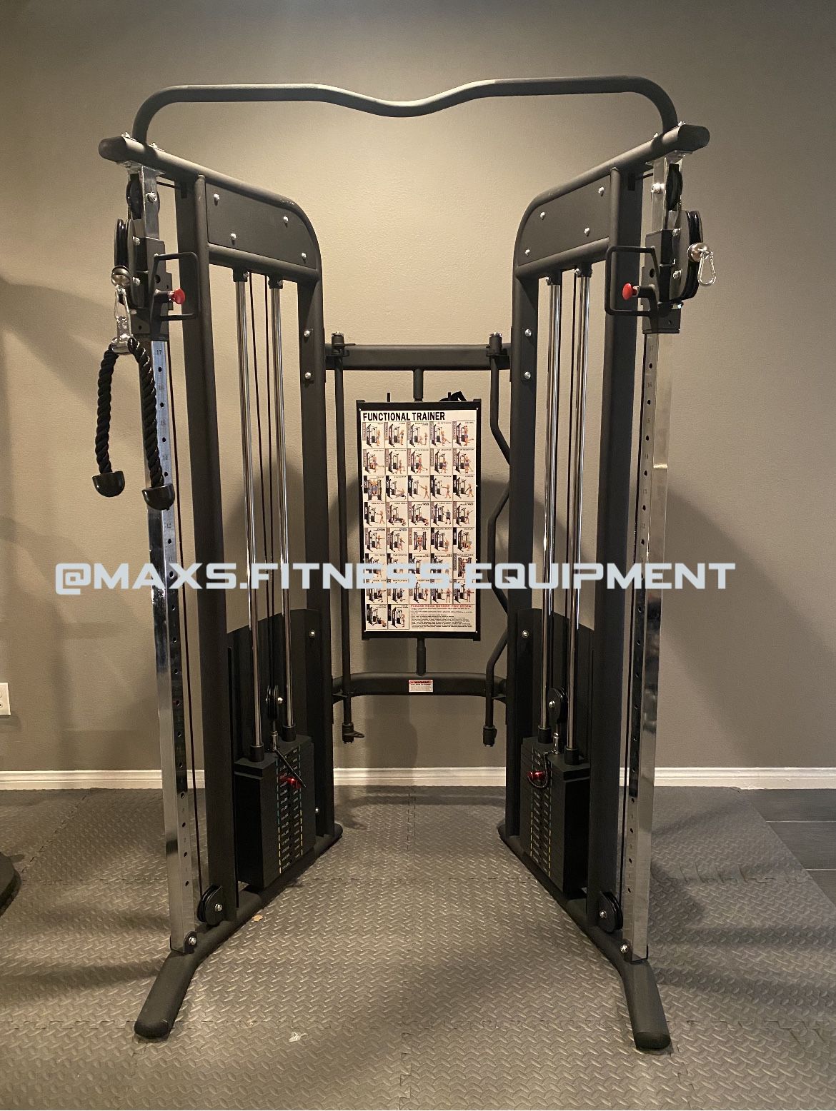 Functional Trainer/ Cable Machine With Attachments
