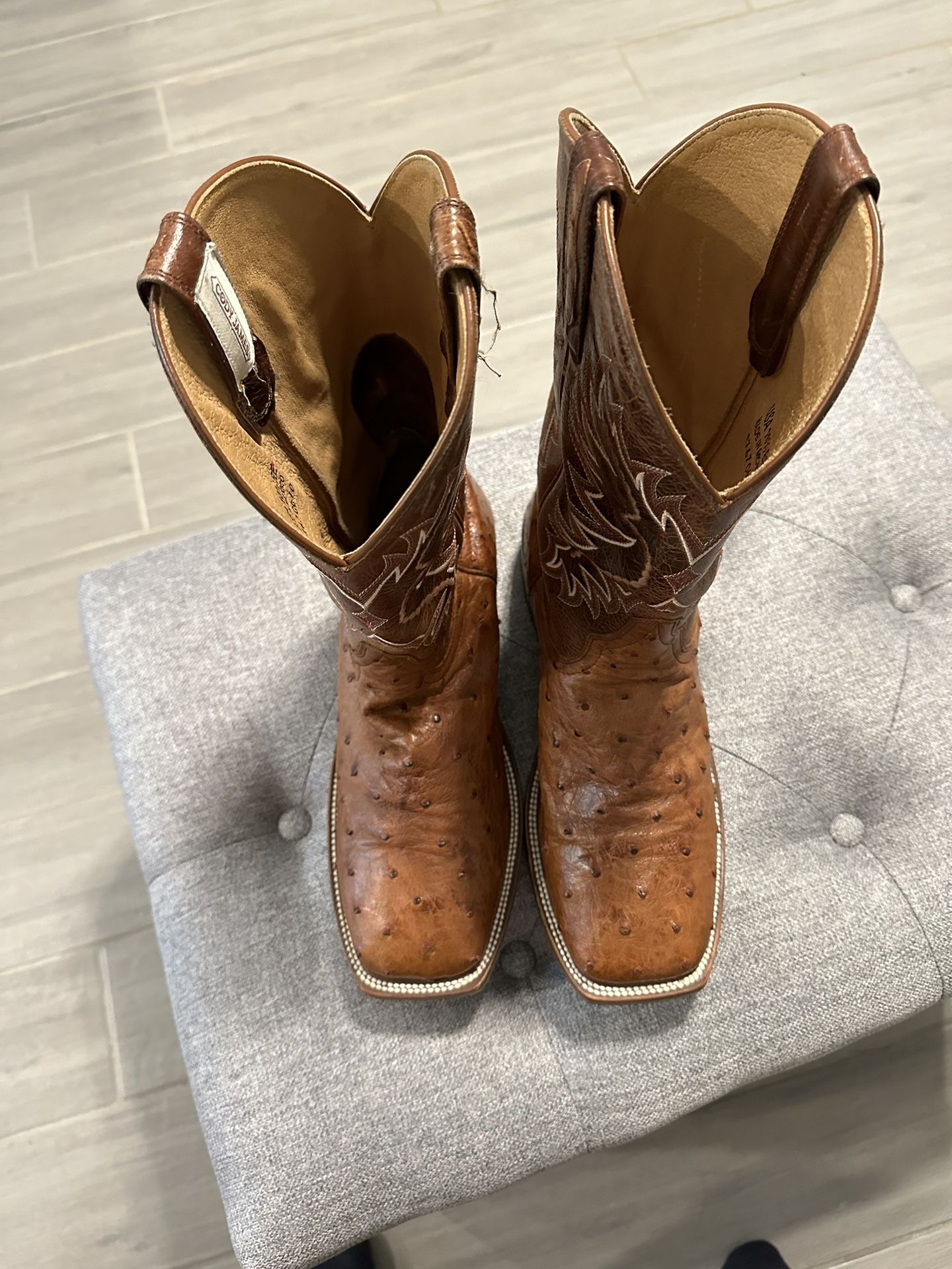 Cody James Ostrich Leather Boots  10.5EE