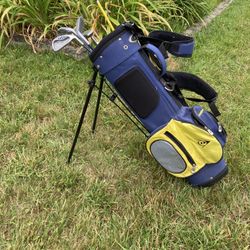 (2) Kids Golf Clubs And Toddler Golf Bag