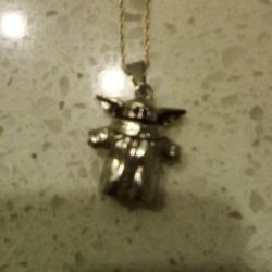 Baby Yoda Stainless Steel Necklace