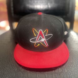 ALBUQUERQUE ISOTOPES hat fitted black red cap - size 7 1/2  MLB 59Fifty