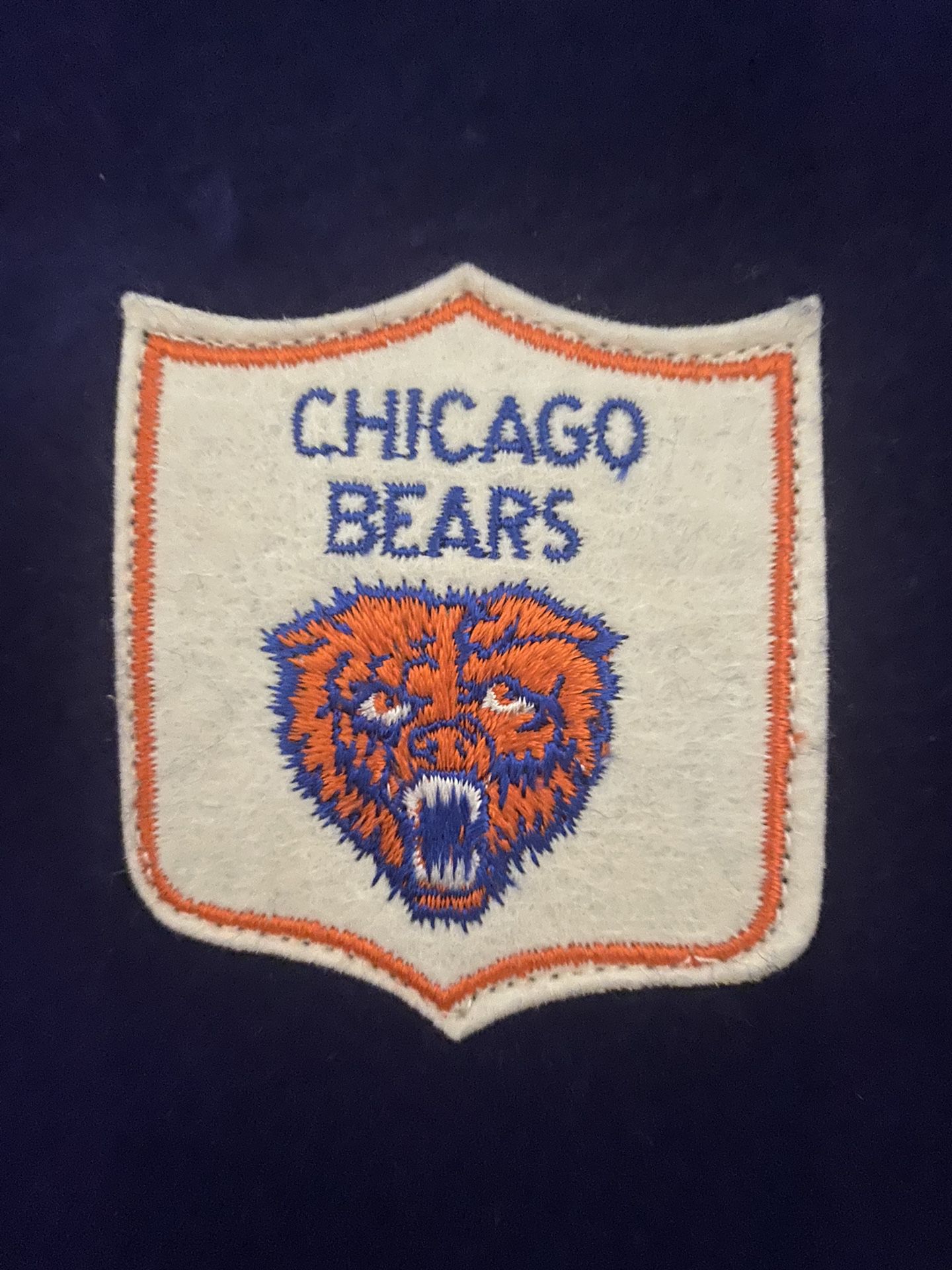 Vintage wool Chicago Bears stadium blanket