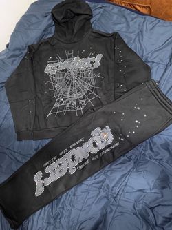 New Black Spxder! Tracksuit Hoodie & Sweatpants