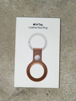 Air Tag Leather Key Ring NEW $10