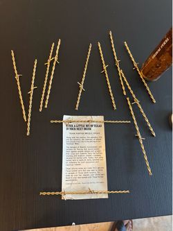 Swizzle sticks gold plated