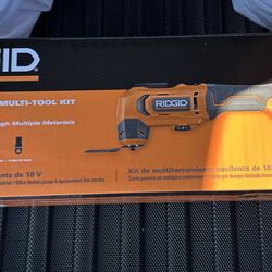 New in box Ridgid 18v oscillator kit
