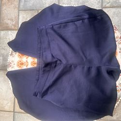 House of Harlow 1960 Blue Silk-Style Wide Leg Pants – Elastic Back Waist – Size Large  Price: $15