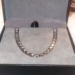 NWT STEEL NATION Men's Stainless Steel Link Boxed Chain.