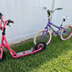 Kick Scooter, Kids Bike, LOL Airplane, Barbie Farmhouse