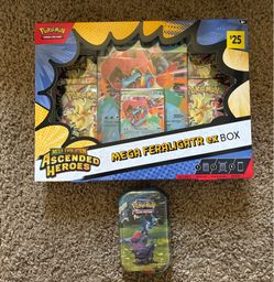 Pokémon Ascended Heroes EX Box (Damaged Box) & Mini Tin. Both Sealed! Pick up in Coral Springs. Damaged box reflected in price!