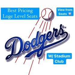 7/2 Dodgers Tickets- w/ Stadium Club Access 