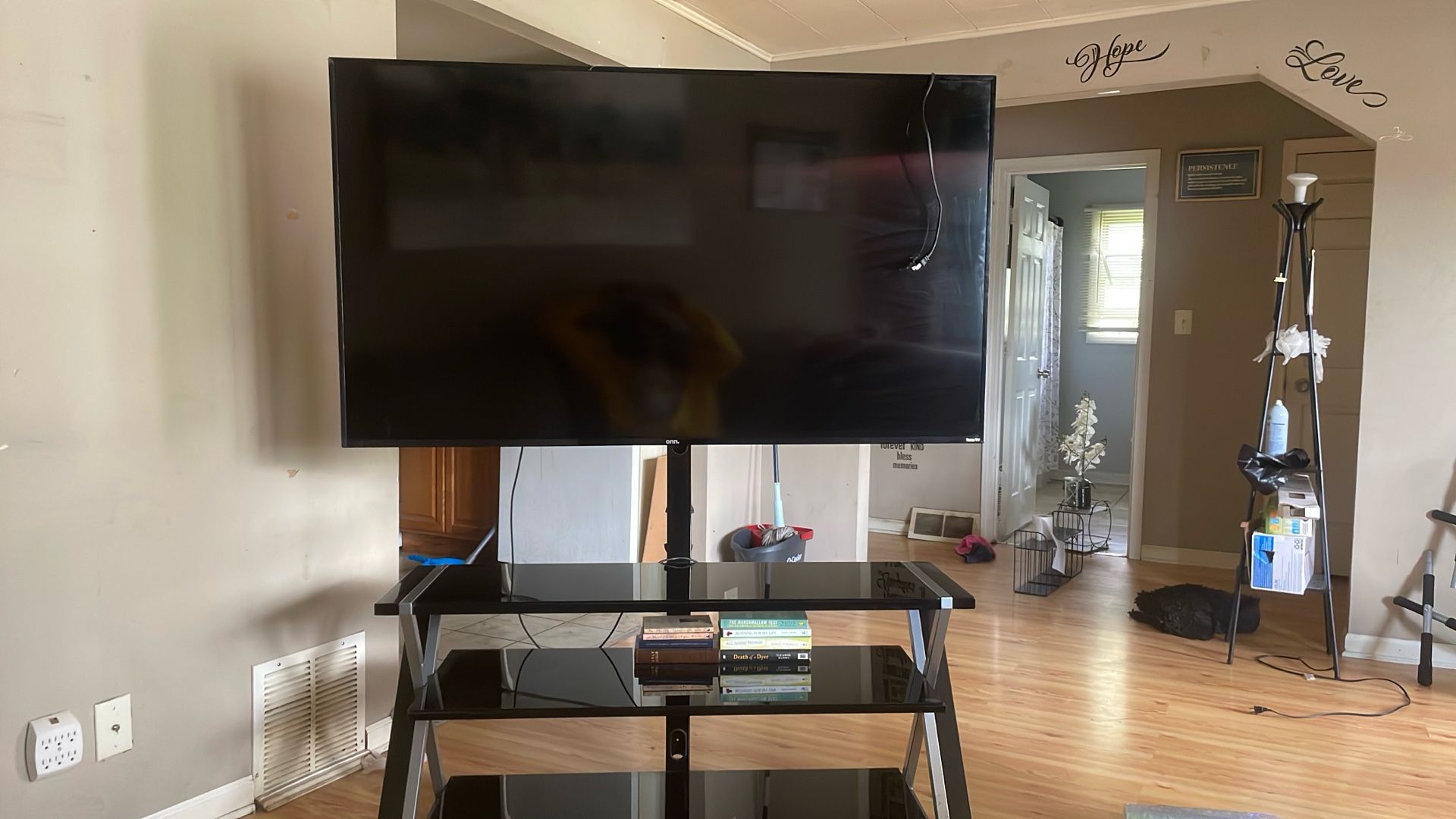 65’ Tv And Mounted Tv Stand